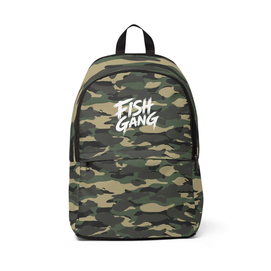 Unisex Fish Gang Backpack | Green Camo