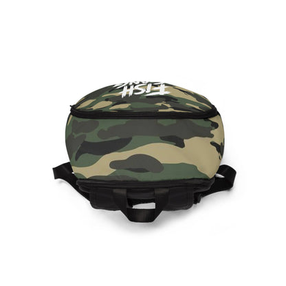 Unisex Fish Gang Backpack | Green Camo