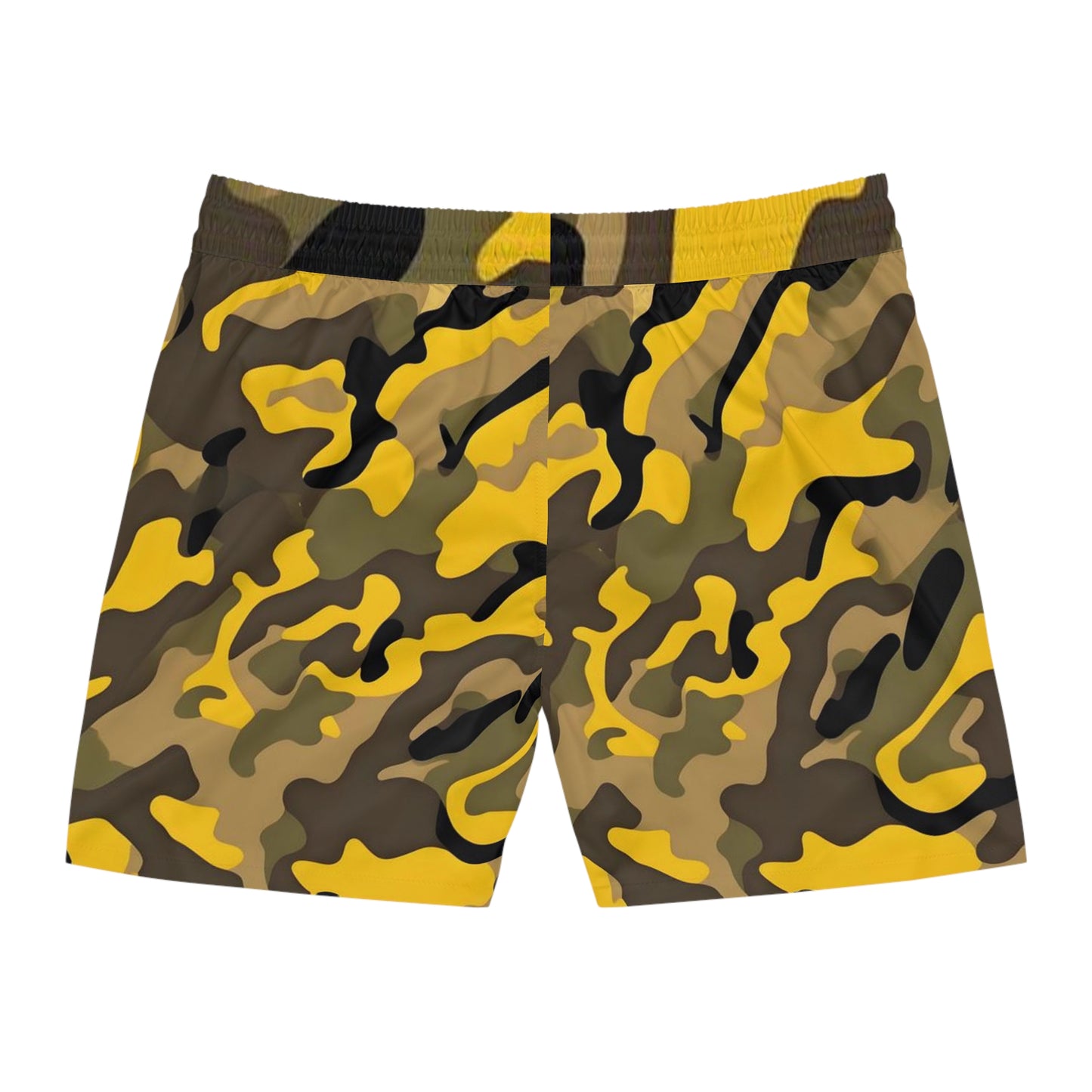 Men's Mid-Length Swim Shorts | Fish Gang | Yellow Camo