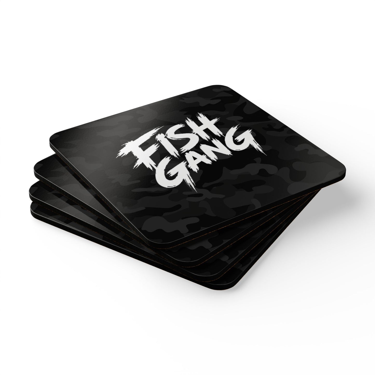 Fish Gang | Corkwood Coaster Set