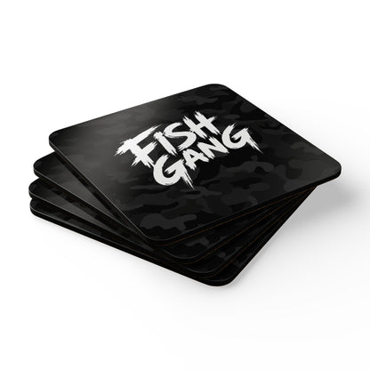 Fish Gang | Corkwood Coaster Set